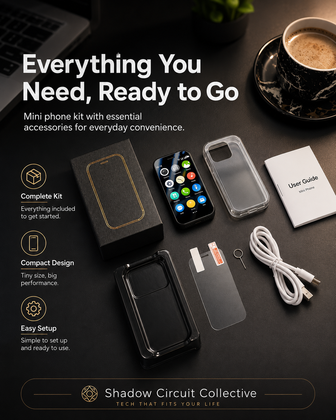 Mini Phone Unlocked World's Smallest 3.0in HD Touch Screen Mini Smartphone Android 8.1 Big Smartphone Features Without the Bulk | Mini Android Phone with Dual Camera
