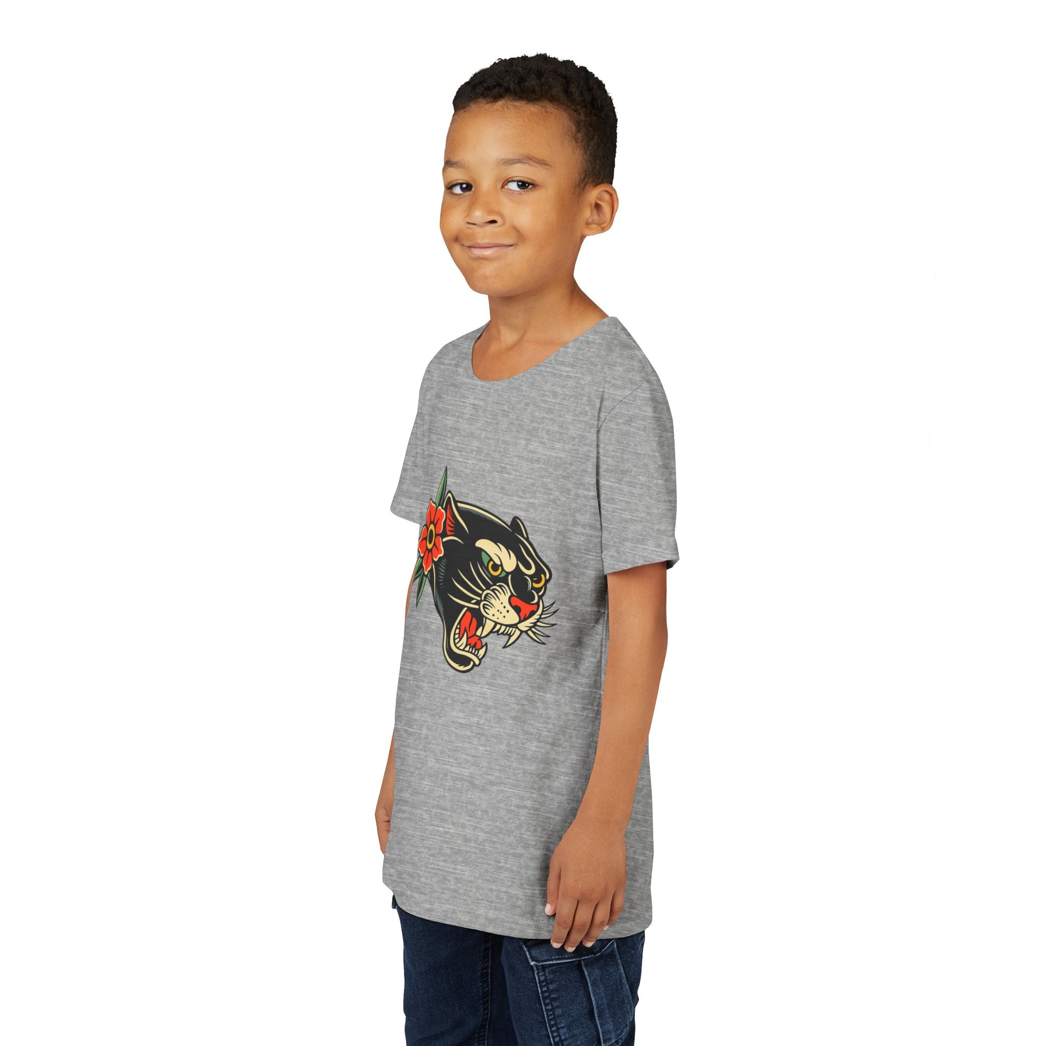 Youth Traditonal Tattoo Panther Short Sleeve Tee