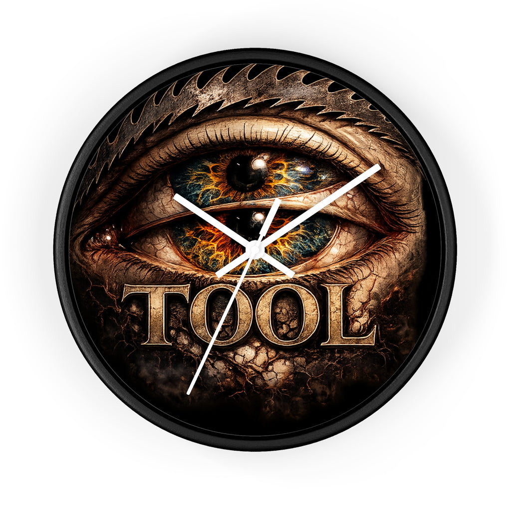 TOOL Inspired Eye Wall Clock 10 Inch Dark Aesthetic Clock Prog Rock Wall Decor Gothic Eye Clock Alternative Room Decor Gift for Music Fans