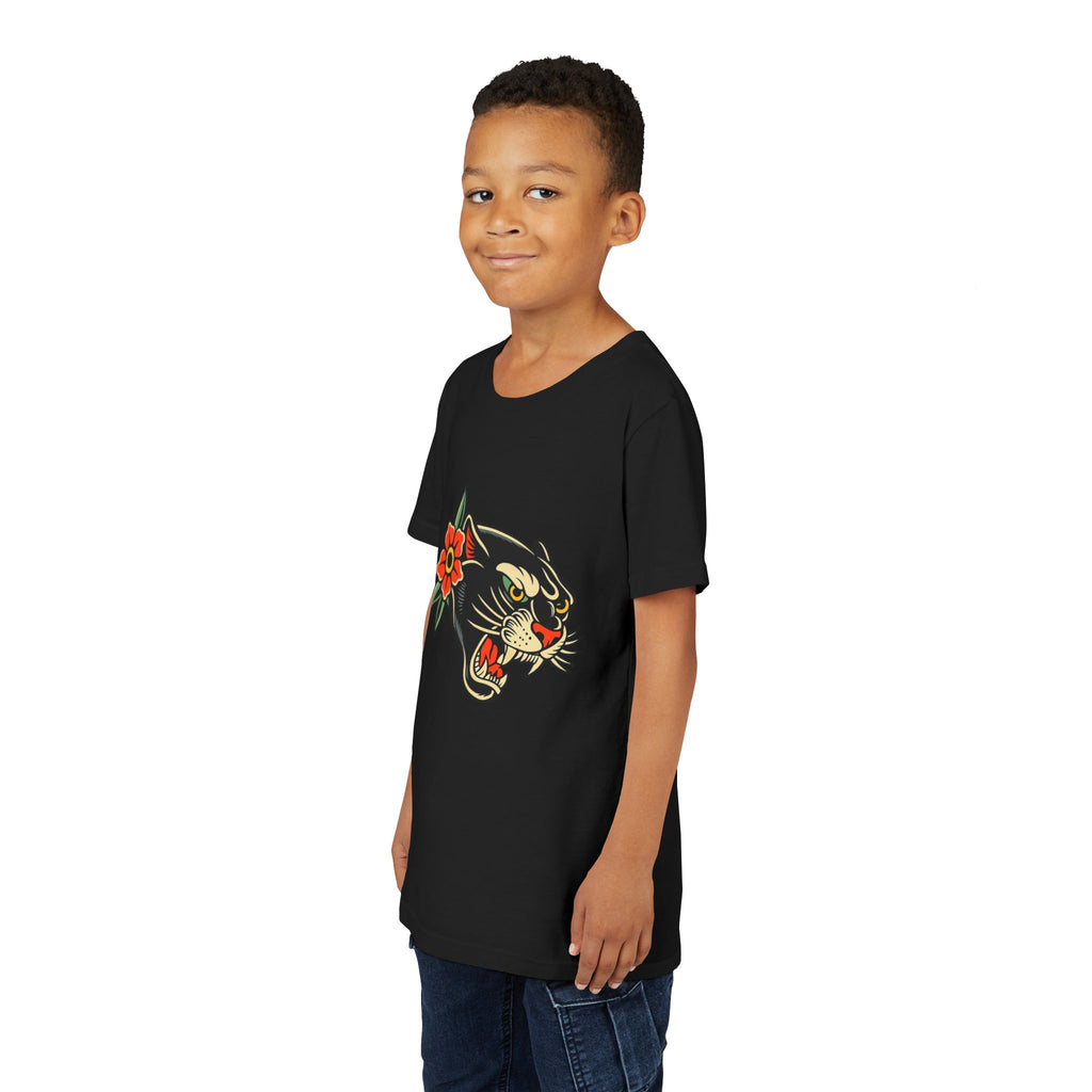 Youth Traditonal Tattoo Panther Short Sleeve Tee