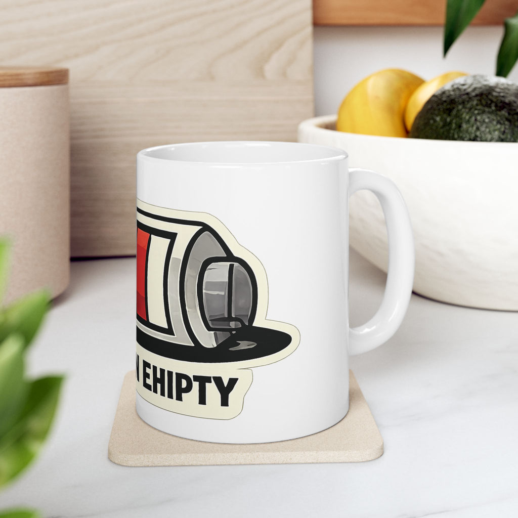 Running On Empty Mug Funny Anxiety Coffee Cup Mental Health Humor Mug Low Battery Mug Overthinking Gift Caffeine Mug Office Coffee Cup