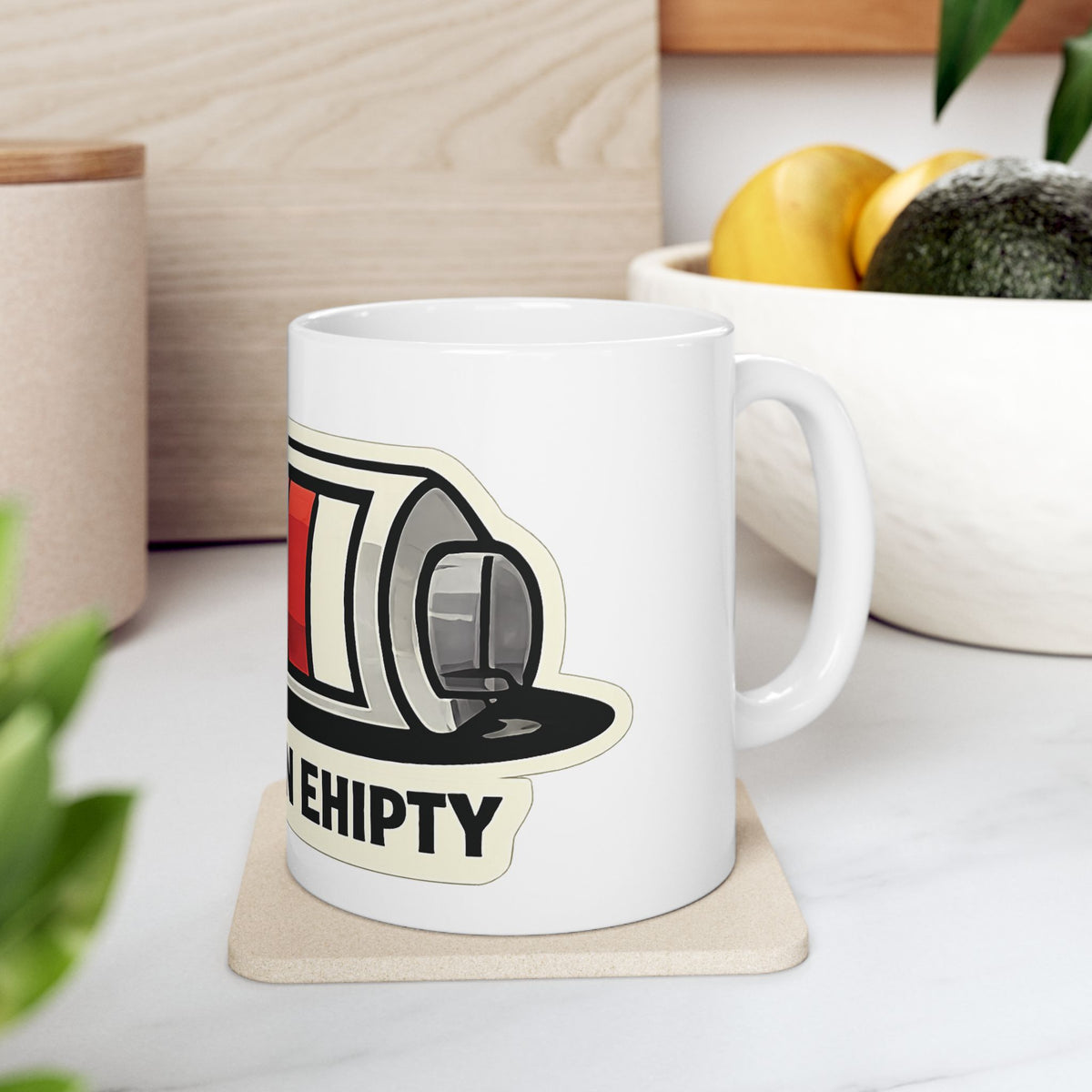Running On Empty Mug Funny Anxiety Coffee Cup Mental Health Humor Mug Low Battery Mug Overthinking Gift Caffeine Mug Office Coffee Cup
