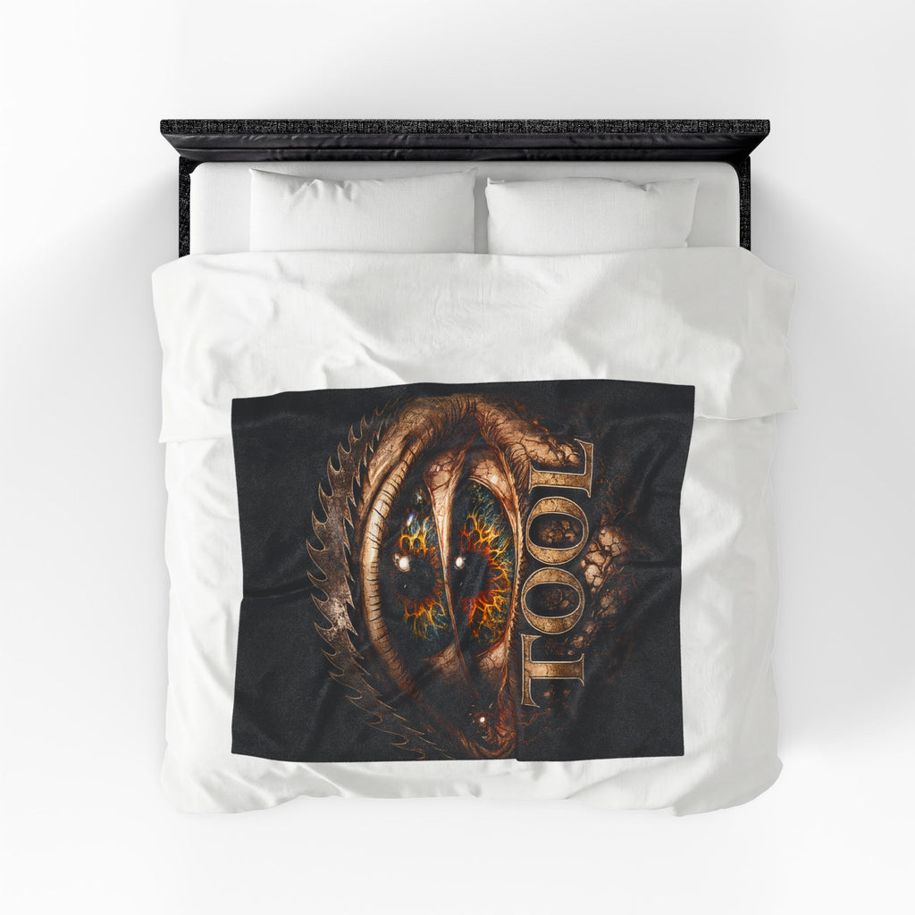 TOOL Inspired Plush Blanket Dark Aesthetic Throw Blanket Gothic Music Fan Blanket Alternative Bedroom Decor Couch Blanket Gift