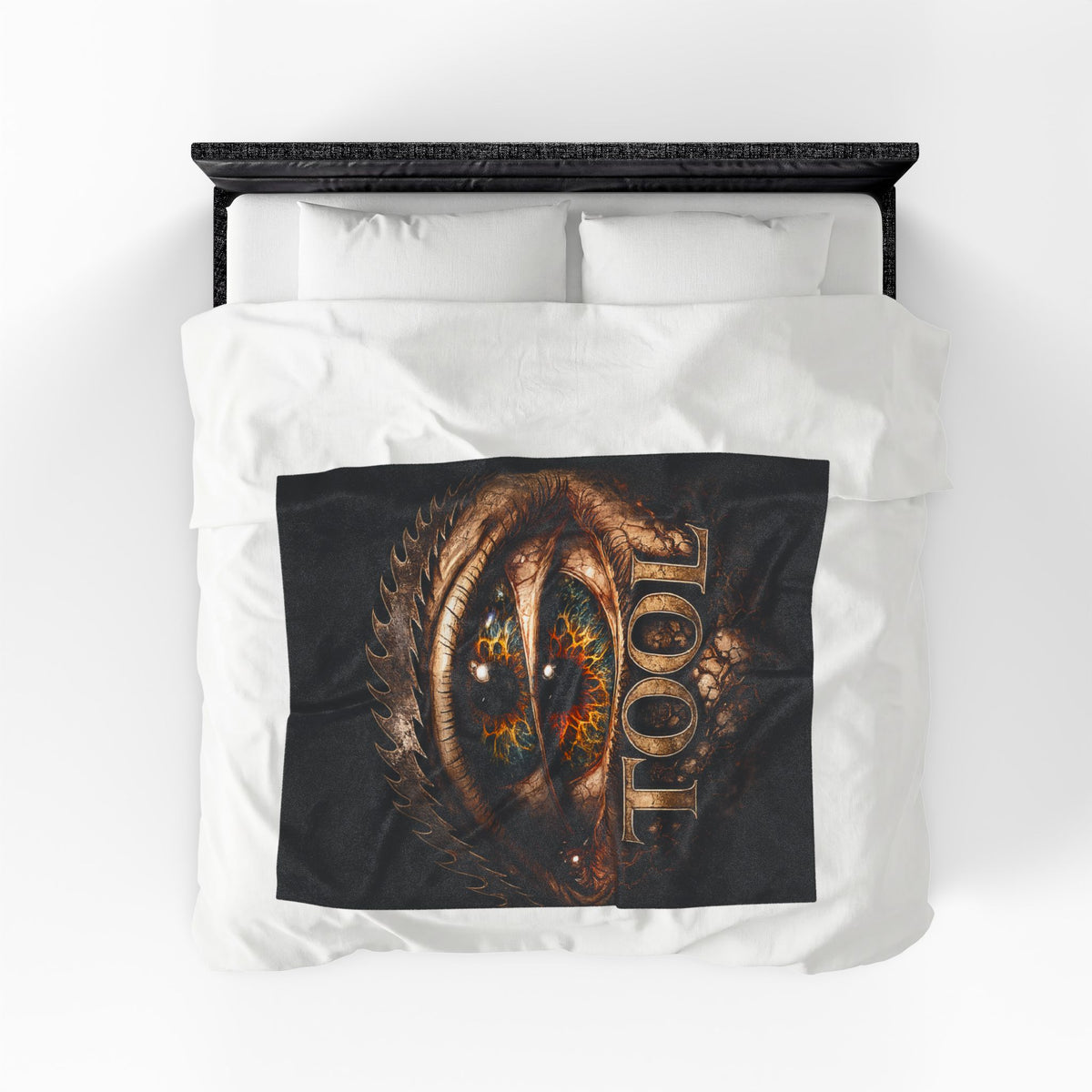 TOOL Inspired Plush Blanket Dark Aesthetic Throw Blanket Gothic Music Fan Blanket Alternative Bedroom Decor Couch Blanket Gift