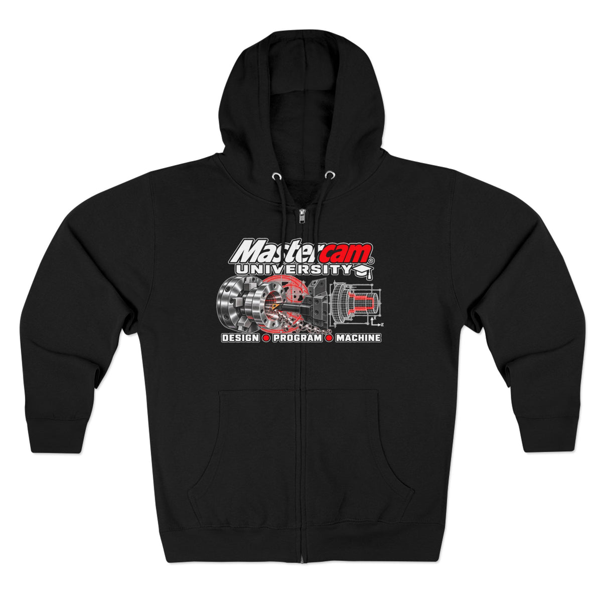 Mastercam University Zip Hoodie – Design • Program • Machine