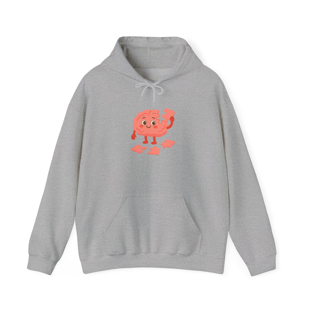Mental Health Hoodie Brain Puzzle Sweatshirt Adult Hoodie Positive Mindset Hoodie Cozy Awareness Gift