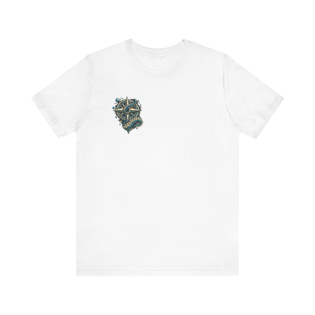 Stay True Anchor Tee — Nautical Ship Wheel & Octopus Graphic T-Shirt