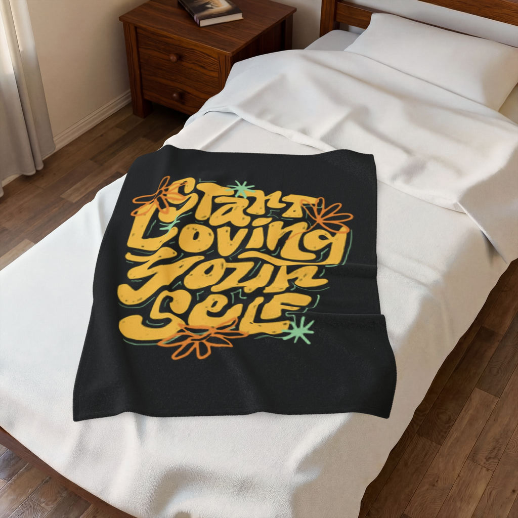 Start Loving Yourself Premium Fleece Blanket