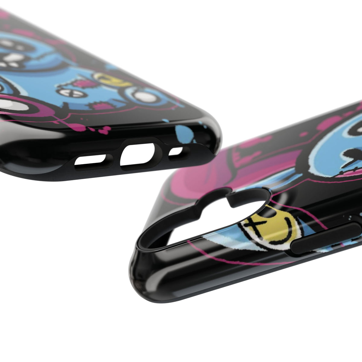 Zombie Bunny Phone Case Cute Goth Phone Case Graffiti Style iPhone Case Aesthetic Phone Case Cool Cartoon Case Gift For Him Her