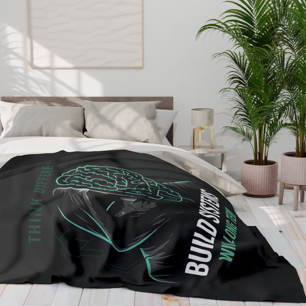 Build Systems. Win Long Term. Motivational Arctic Fleece Blanket