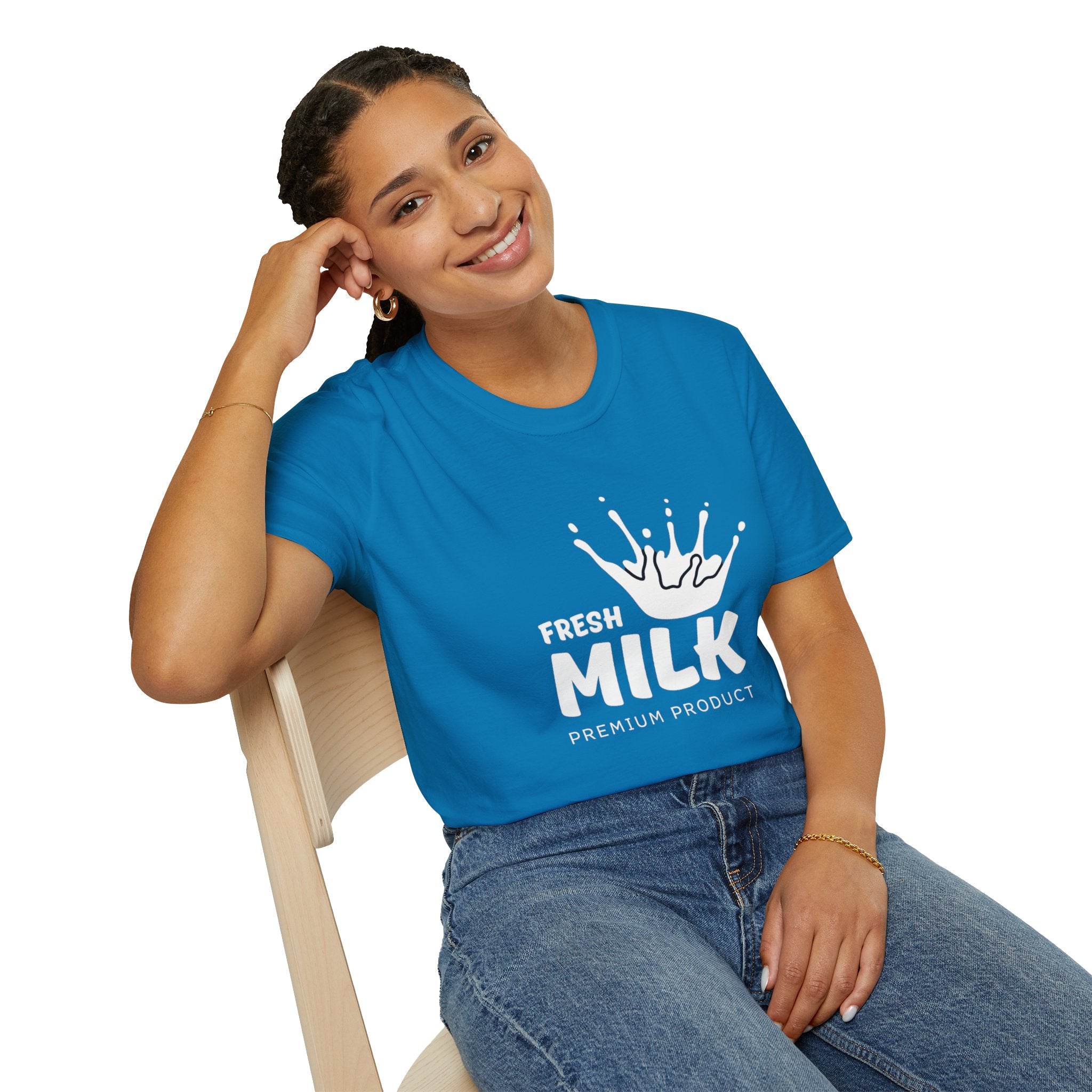Milk Mama T-Shirt — "Milk Makes Me Stronger" Nursing Mom Tee