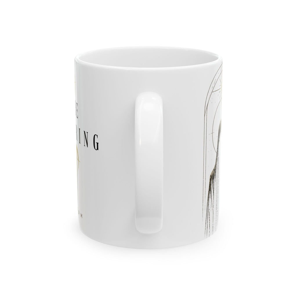 Occult Symbol Ceramic Mug — Minimalist Black Sigil Coffee Cup (11oz/15oz)