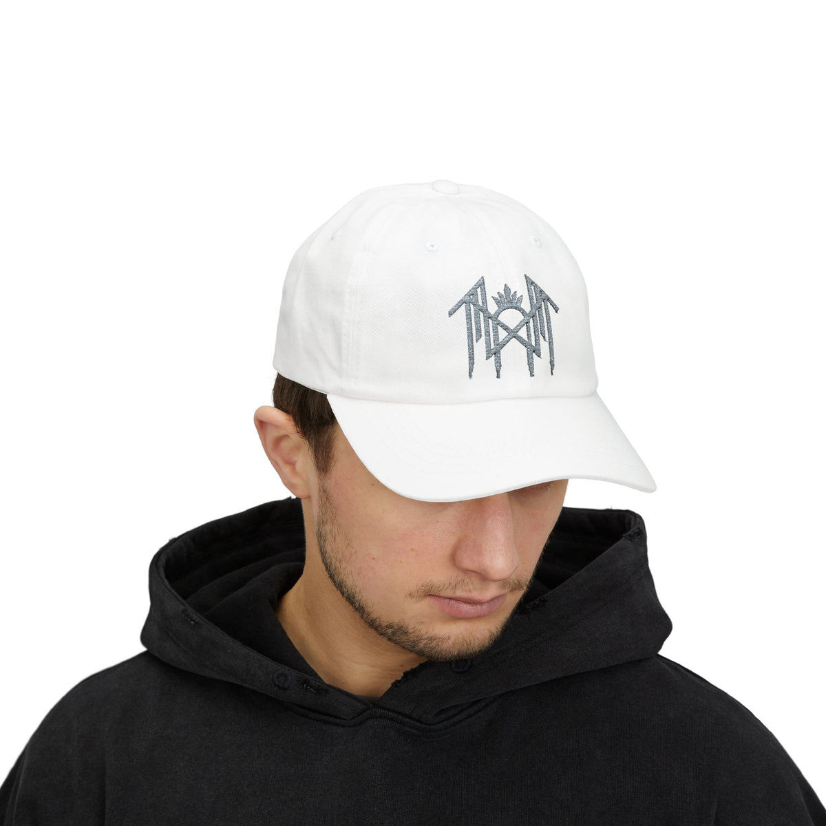 Gothic Dad Hat Alternative Streetwear Cap Dark Aesthetic Hat Minimal Gothic Fashion Emo Grunge Adjustable Baseball Ca