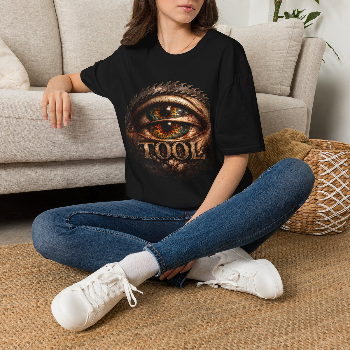 Tool Inspired Eye Graphic Shirt Alternative Rock Tee Dark Heather Band Shirt Gothic Streetwear Unisex Graphic T Shirt