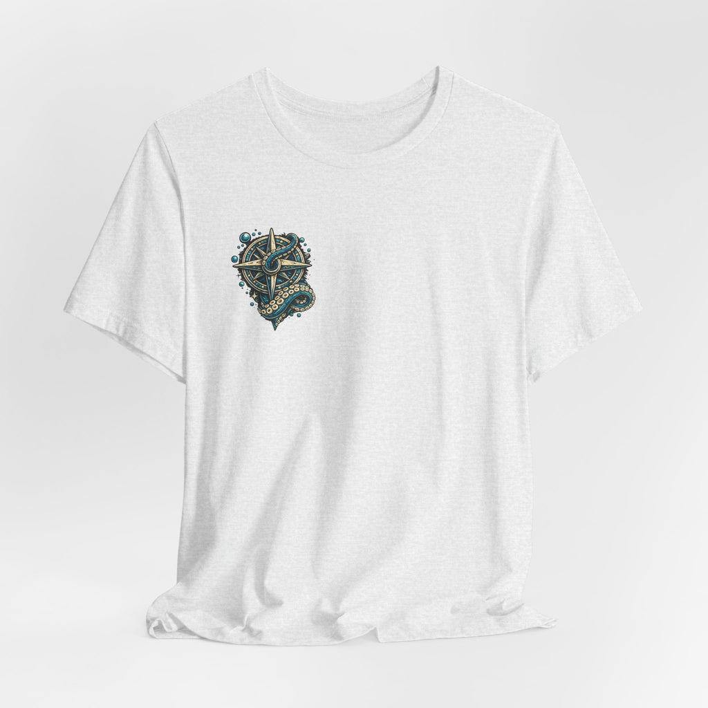 Stay True Anchor Tee — Nautical Ship Wheel & Octopus Graphic T-Shirt