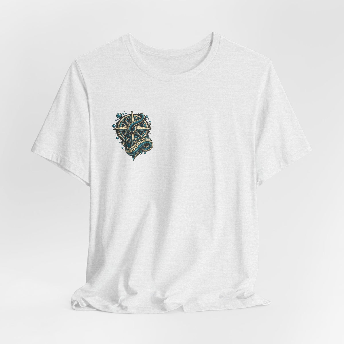 Stay True Anchor Tee — Nautical Ship Wheel & Octopus Graphic T-Shirt