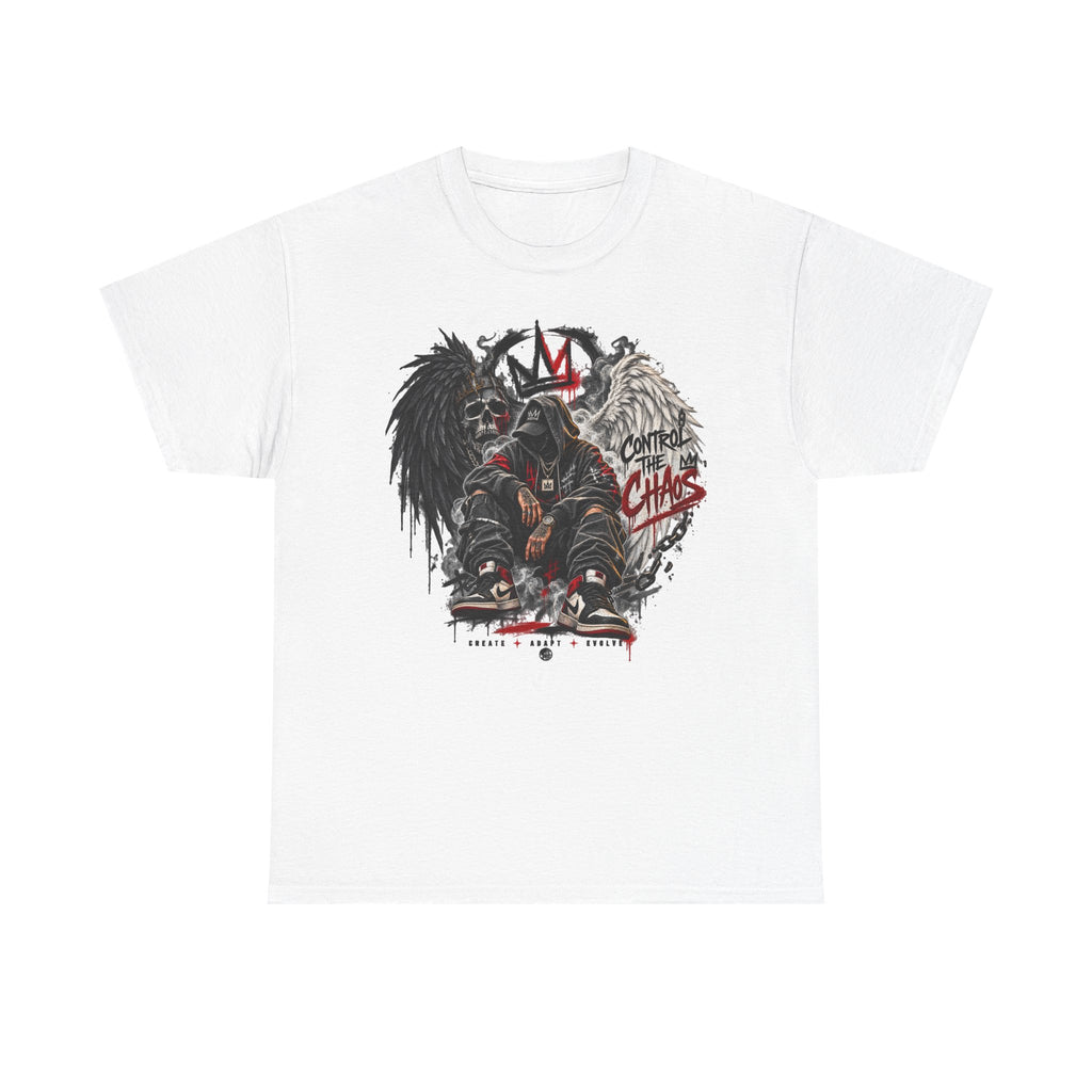 Grim Reaper King Skull Tee | Dark Angel Chaos Graphic Shirt