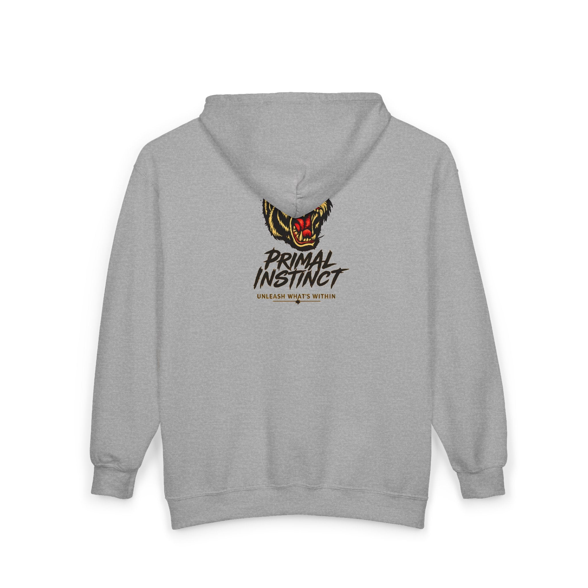 Roaring Gorilla Head Zip Hoodie | Animal Skull Design, Dark Streetwear