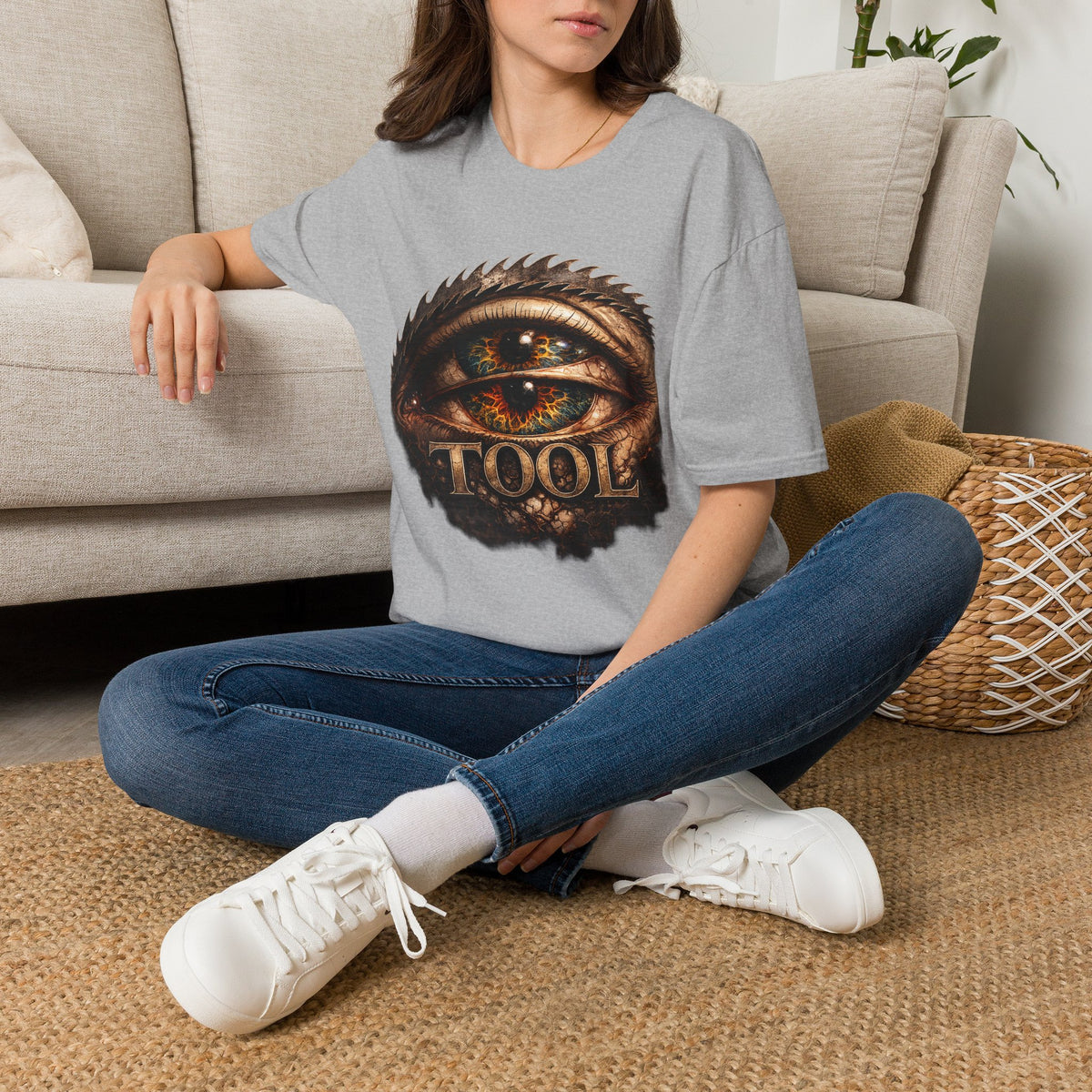 Tool Inspired Eye Graphic Shirt Alternative Rock Tee Dark Heather Band Shirt Gothic Streetwear Unisex Graphic T Shirt