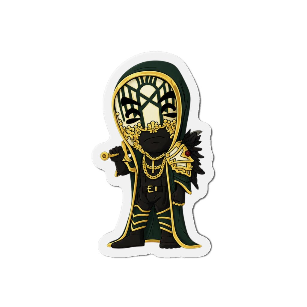 Vessel Gold Masked sleep token Die-Cut Magnet | Fantasy Wizard Refrigerator Magnet