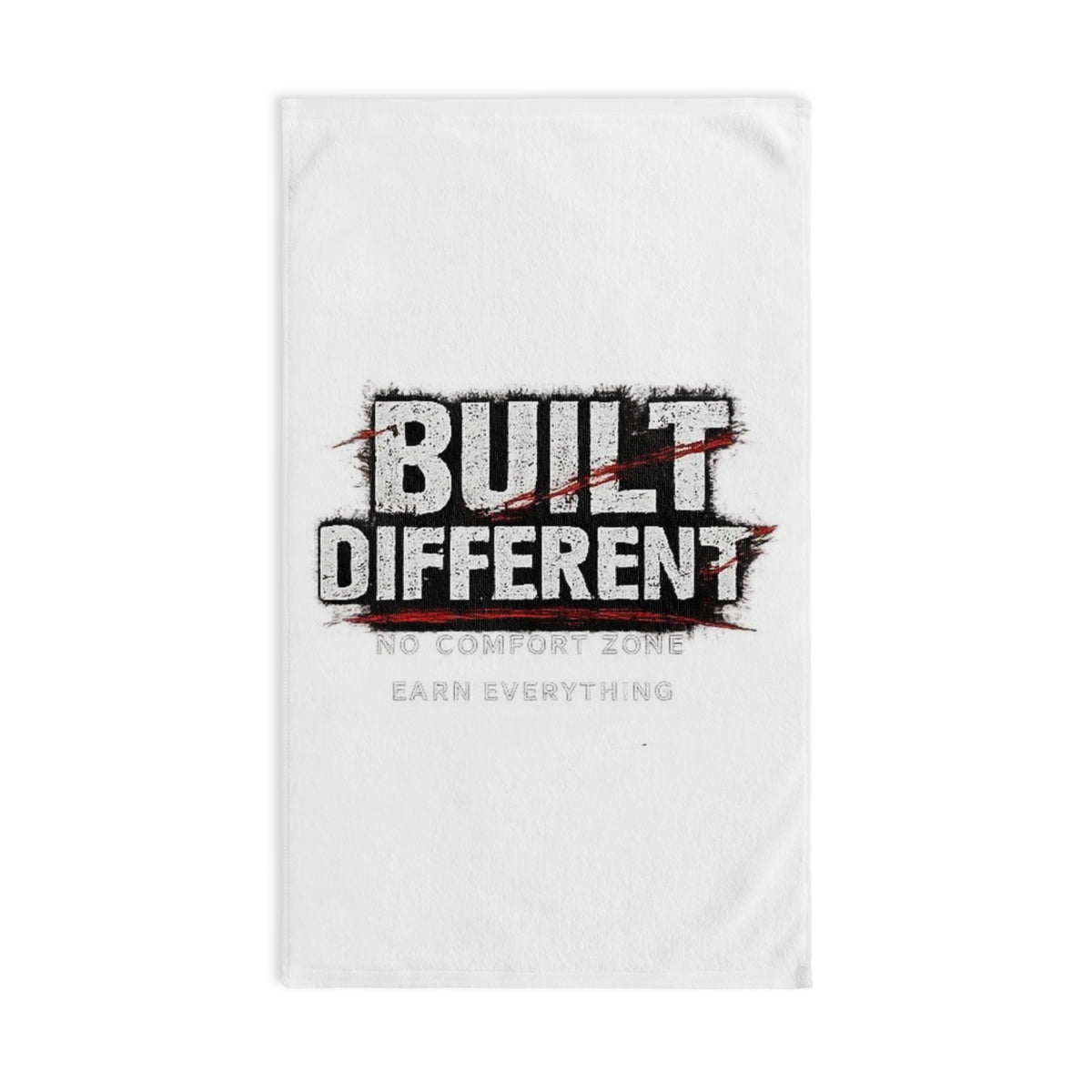 Built Different Hand Towel Motivational Bathroom Decor Hustle Mindset Gift No Comfort Zone Earn Everything Towel