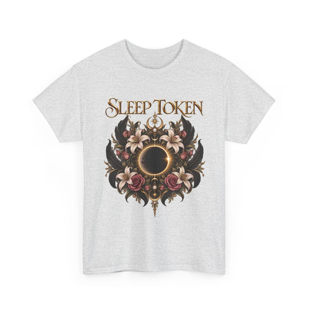 Sleep Token floral eclipse T-Shirt | band logo tee, gothic floral design