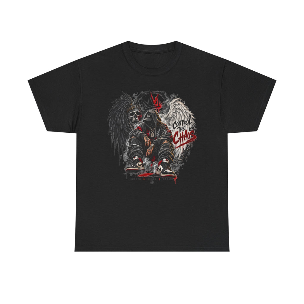 Grim Reaper King Skull Tee | Dark Angel Chaos Graphic Shirt