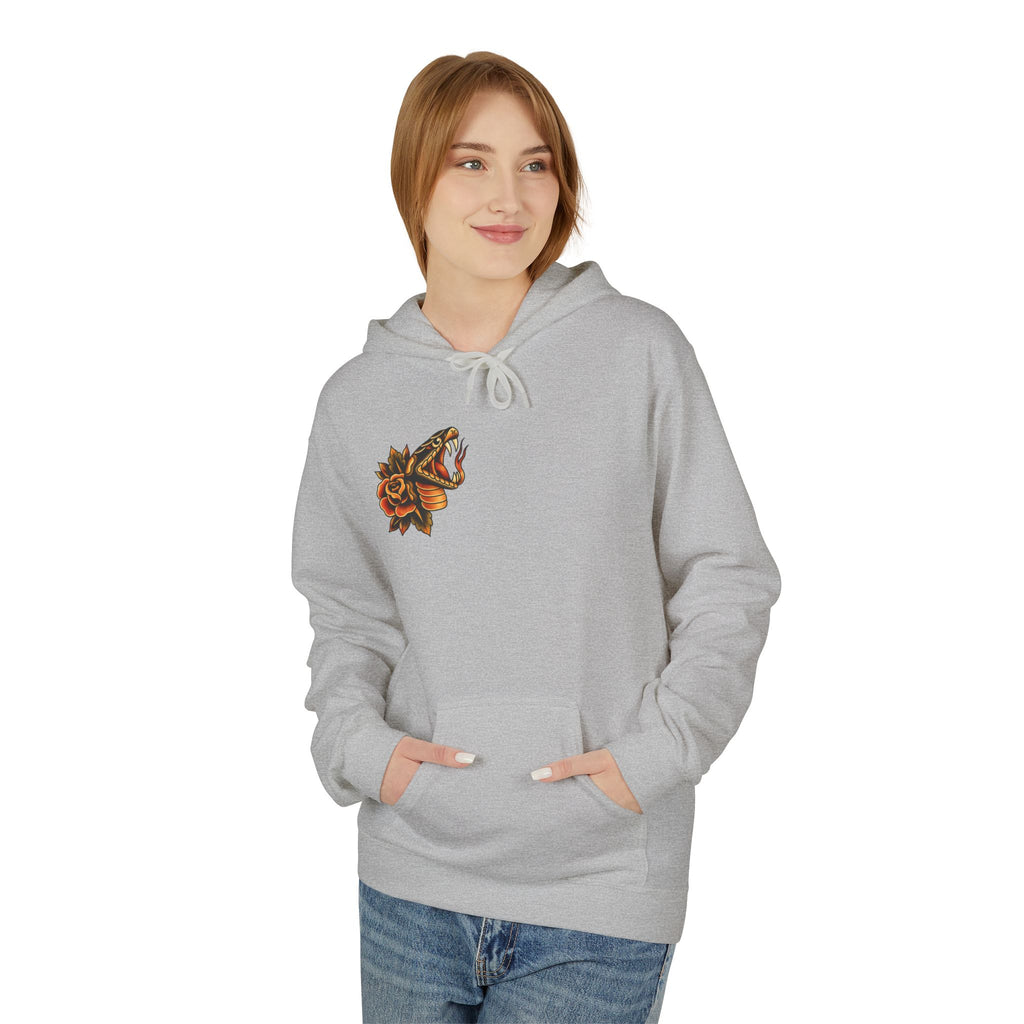 Trust No One Hoodie Tattoo Style Snake Rose Graphic Hoodie Alternative Streetwear Pullover Goth Punk Unisex Sweatshirt