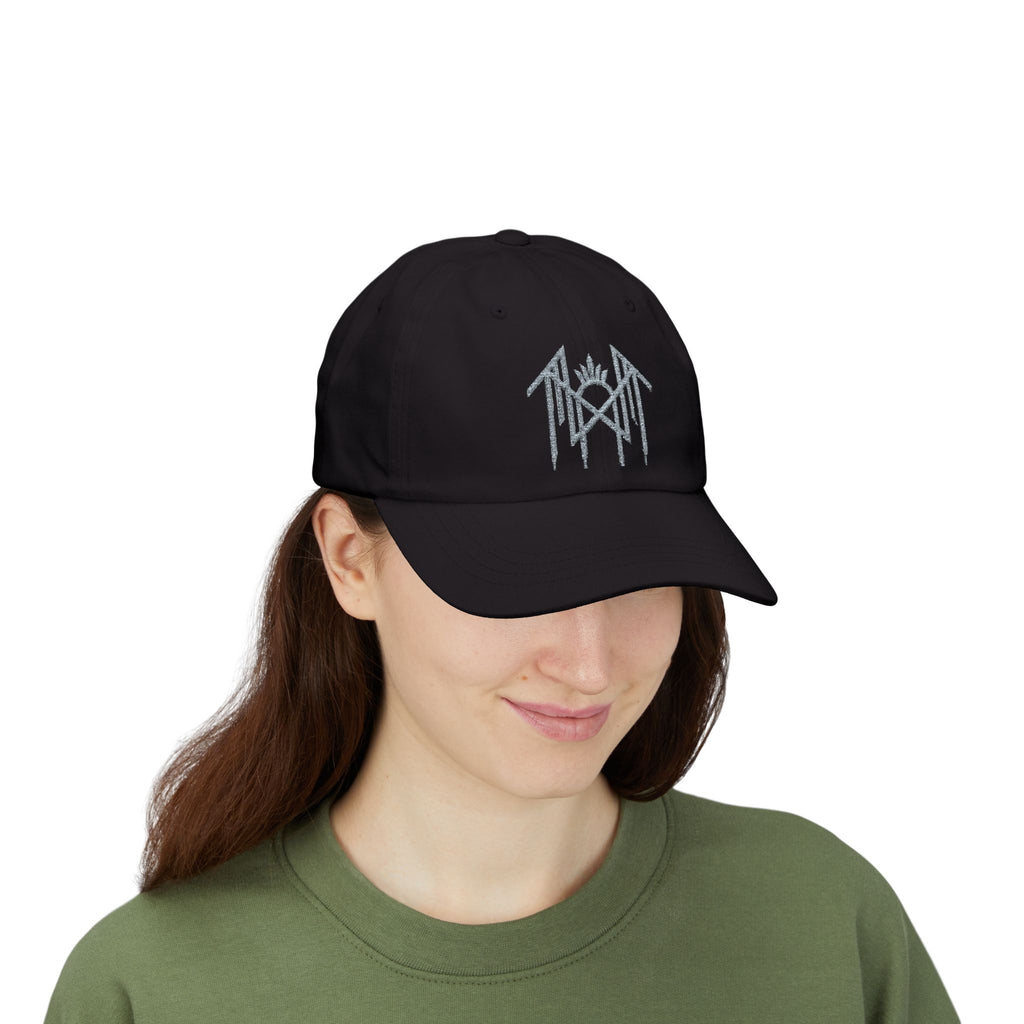 Gothic Dad Hat Alternative Streetwear Cap Dark Aesthetic Hat Minimal Gothic Fashion Emo Grunge Adjustable Baseball Ca