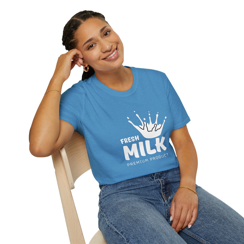 Milk Mama T-Shirt — "Milk Makes Me Stronger" Nursing Mom Tee