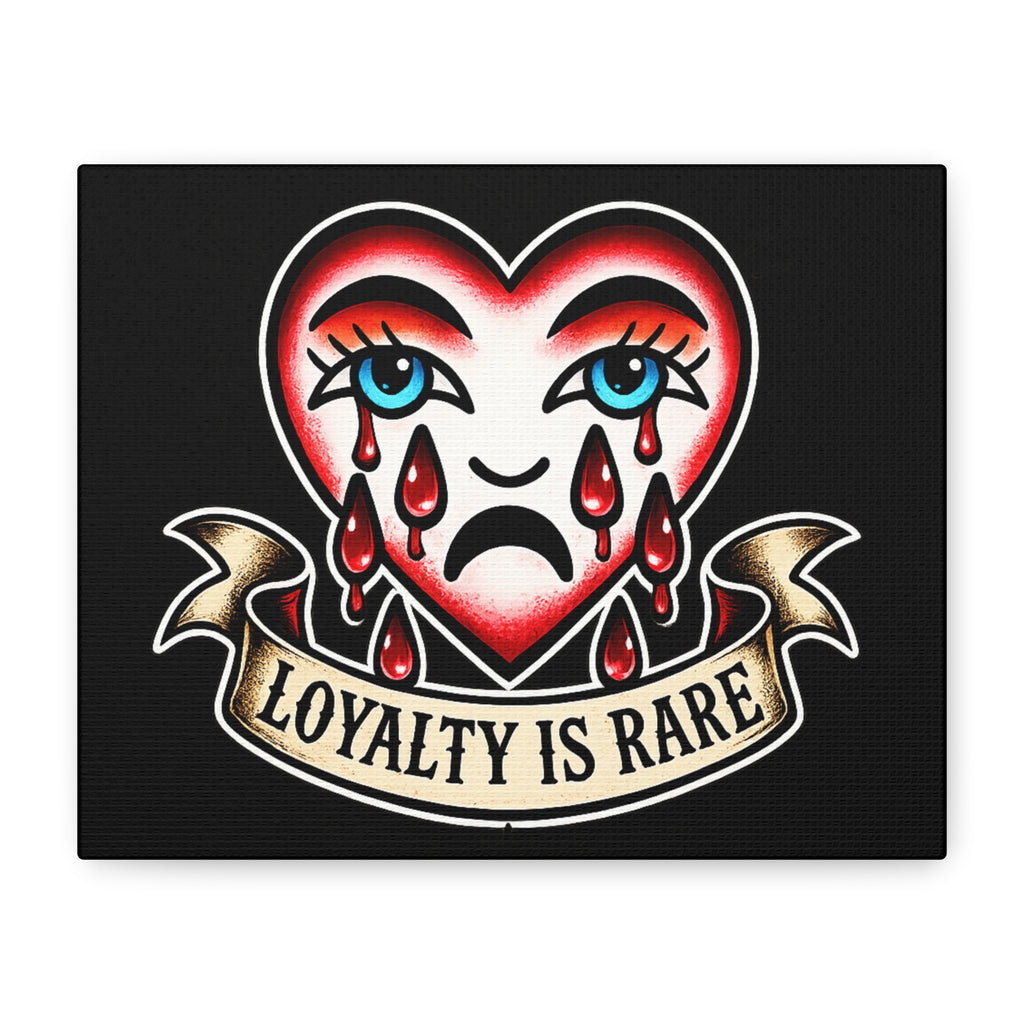 Loyalty Is Rare heart tattoo art Matte Canvas