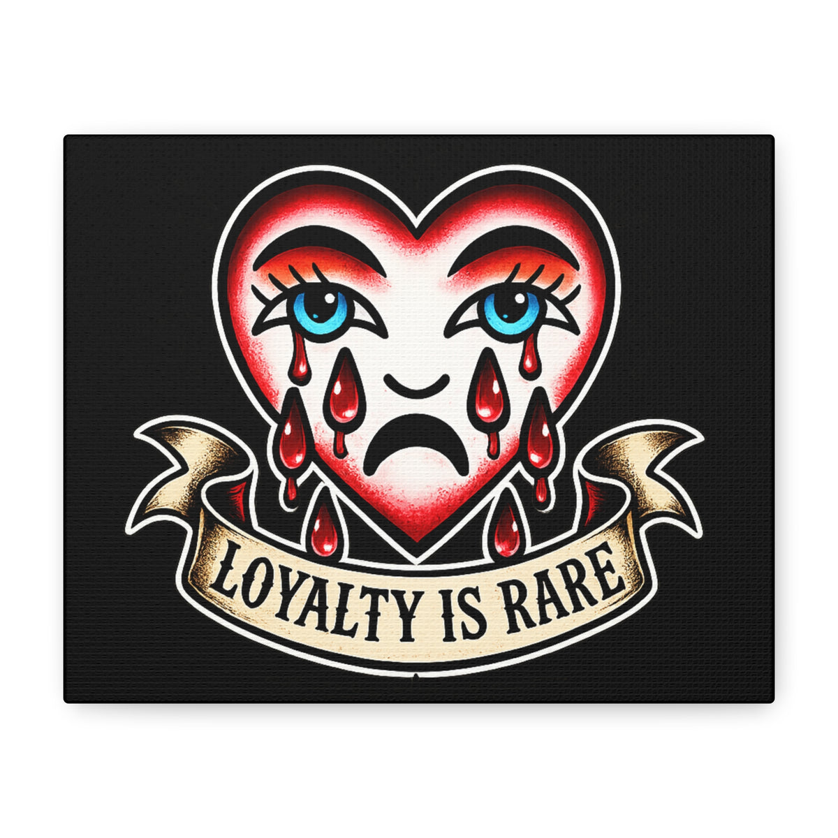 Loyalty Is Rare heart tattoo art Matte Canvas