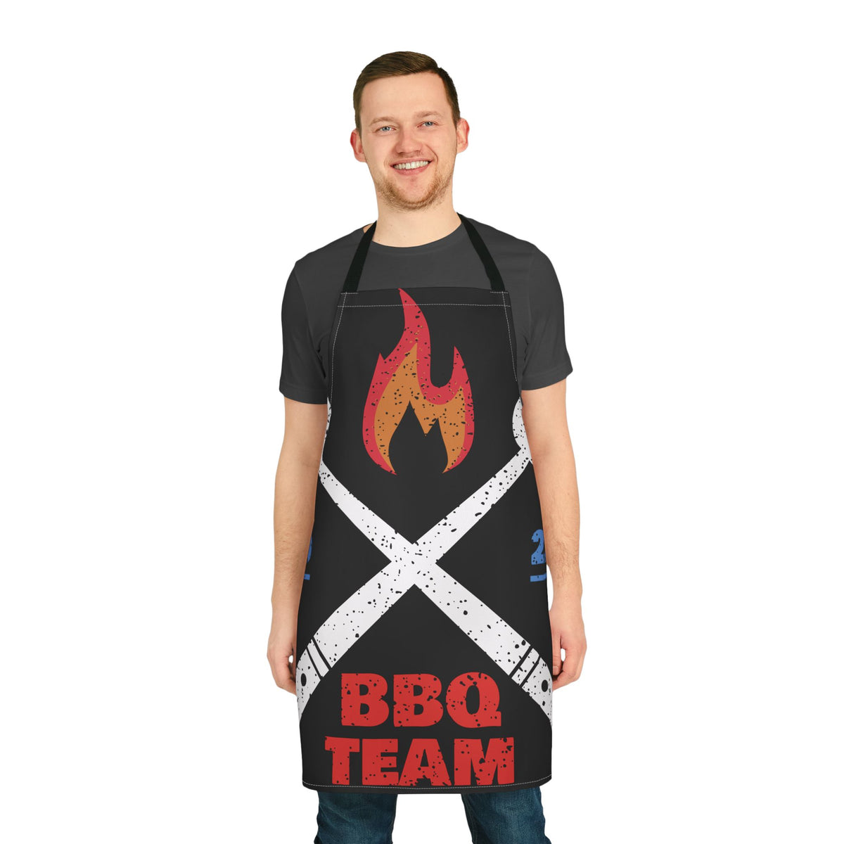 BBQ Team Apron Funny Grilling Apron Personalized BBQ Gift, Grill Master Apron, Cooking Apron for Men BBQ Party Gift Barbecue Outfit