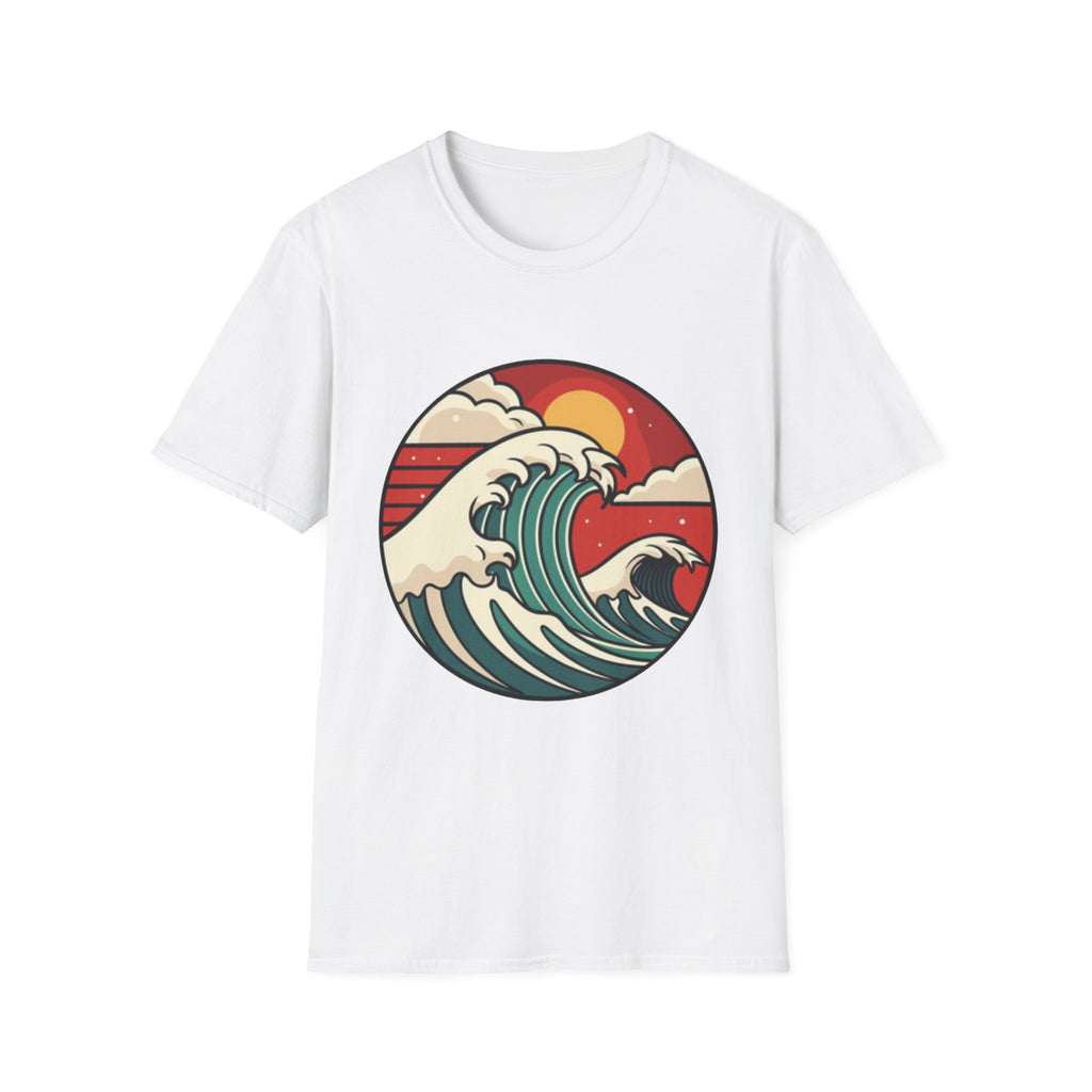 Ride The Wave Graphic T-Shirt | Coastal Retro Ocean Tee