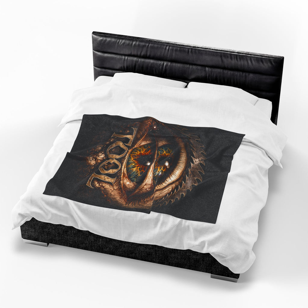 TOOL Inspired Plush Blanket Dark Aesthetic Throw Blanket Gothic Music Fan Blanket Alternative Bedroom Decor Couch Blanket Gift