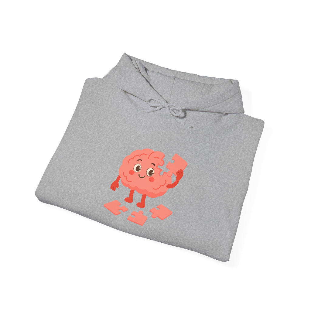 Mental Health Hoodie Brain Puzzle Sweatshirt Adult Hoodie Positive Mindset Hoodie Cozy Awareness Gift