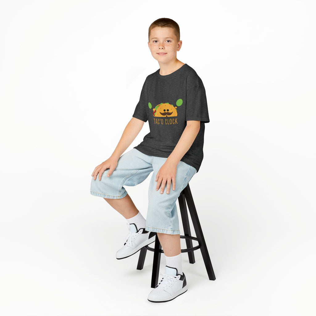 Kids Taco Shirt Taco Clock Funny Taco Shirt Cute Kids Graphic Tee Funny Food Shirt Kids Gift Taco Lover Shirt