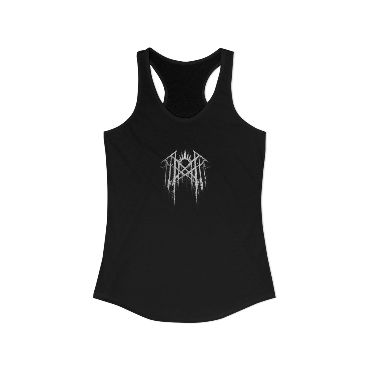 Worship Gothic Racerback Tank Top Dark Alternative Aesthetic Womens Tank Moon Graphic Goth Apparel Tattoo Style Streetwear Gift
