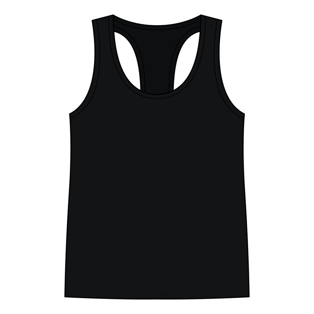 Worship Gothic Racerback Tank Top | Women’s Alternative Moon Graphic Shirt | Front & Back Print Tank