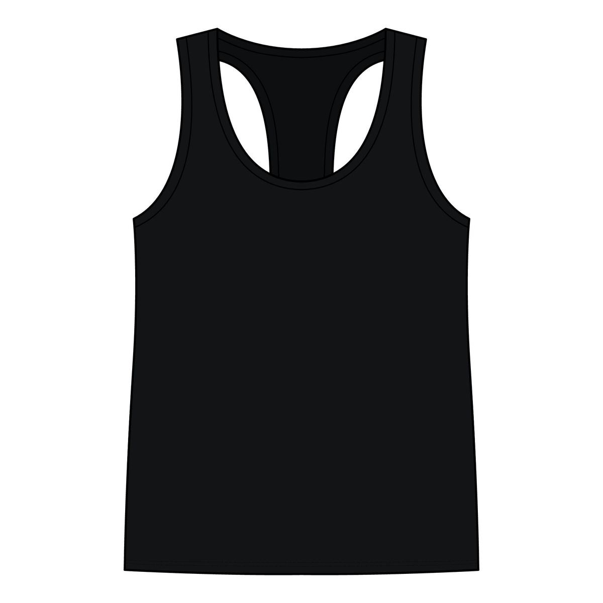 Worship Gothic Racerback Tank Top | Women’s Alternative Moon Graphic Shirt | Front & Back Print Tank