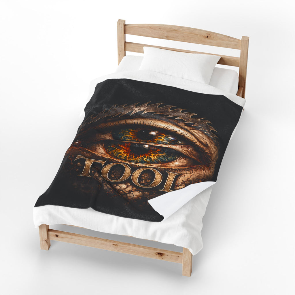 TOOL Inspired Plush Blanket Dark Aesthetic Throw Blanket Gothic Music Fan Blanket Alternative Bedroom Decor Couch Blanket Gift