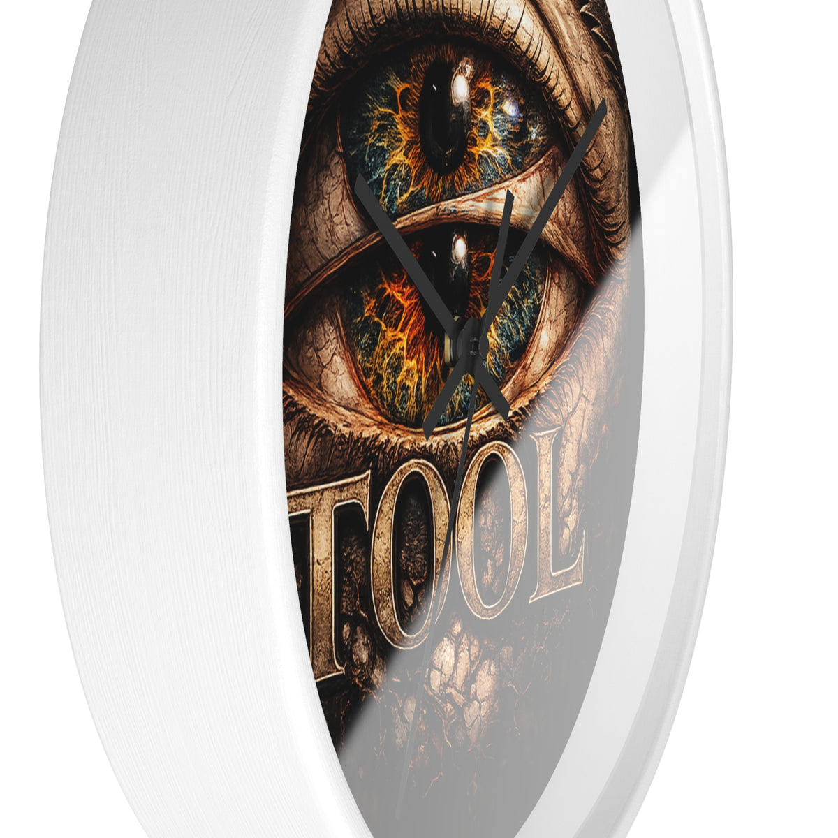 TOOL Inspired Eye Wall Clock 10 Inch Dark Aesthetic Clock Prog Rock Wall Decor Gothic Eye Clock Alternative Room Decor Gift for Music Fans
