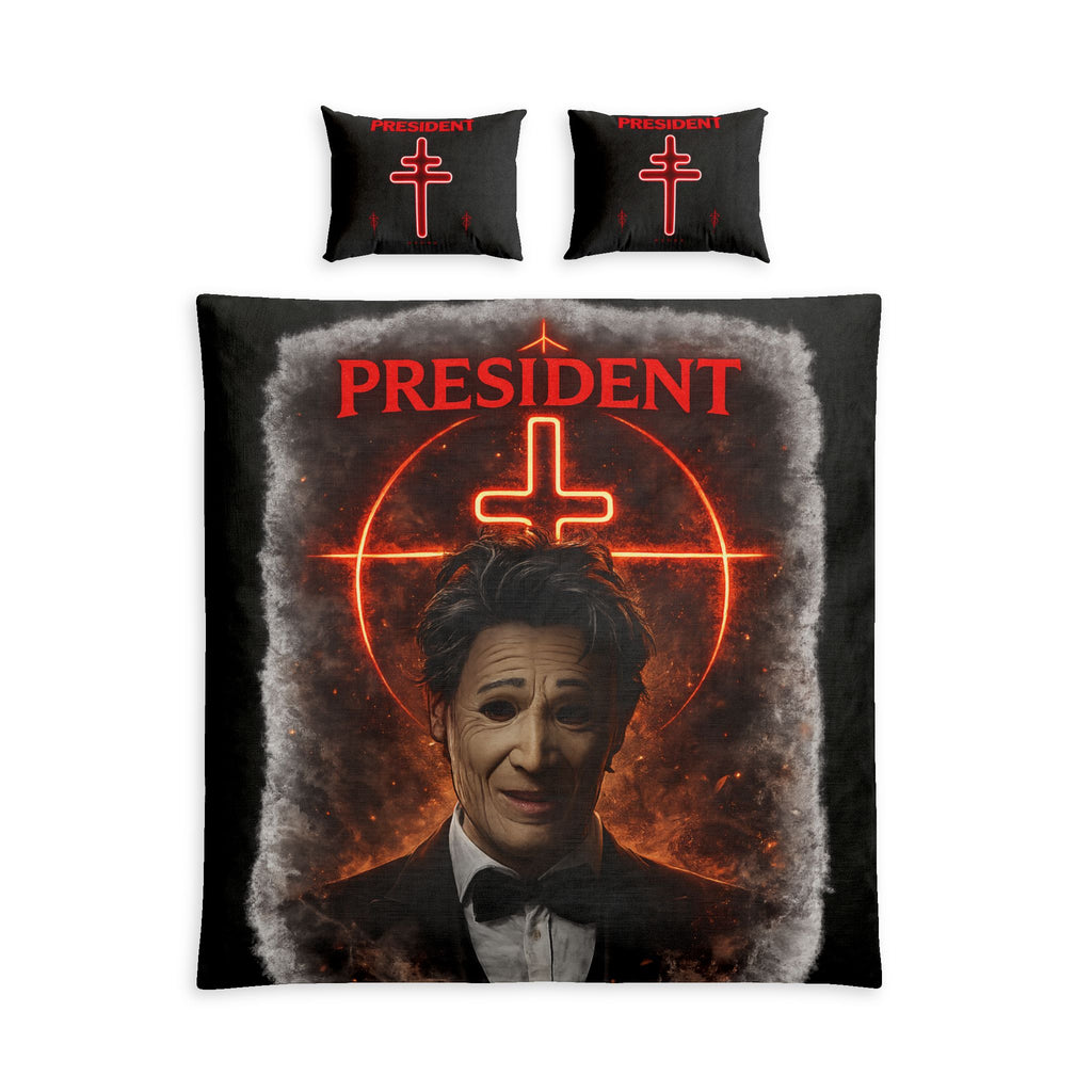 President Inspired Bedding Set | Gothic Alternative Bedroom Decor Comforter Set
