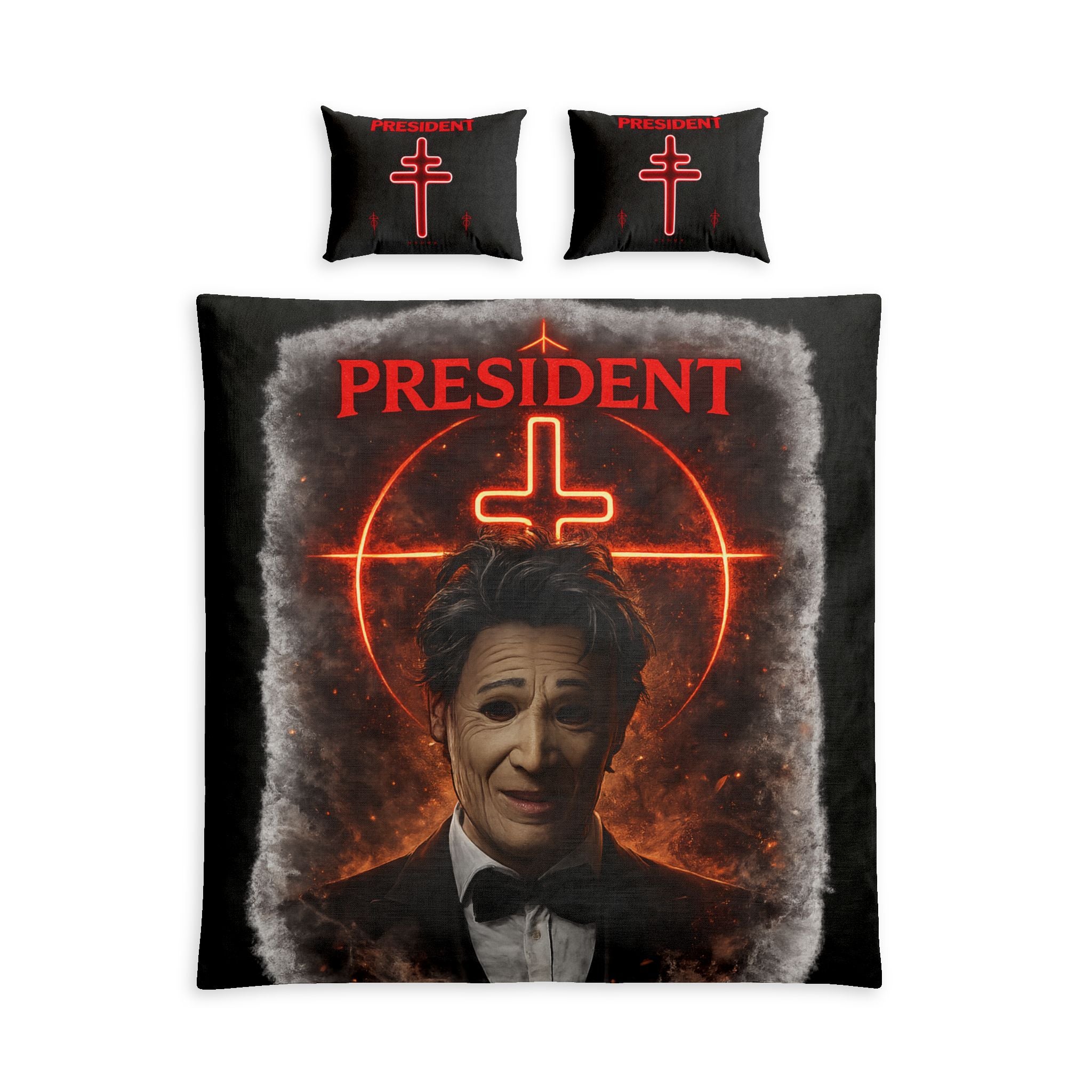 President Inspired Bedding Set | Gothic Alternative Bedroom Decor Comforter Set