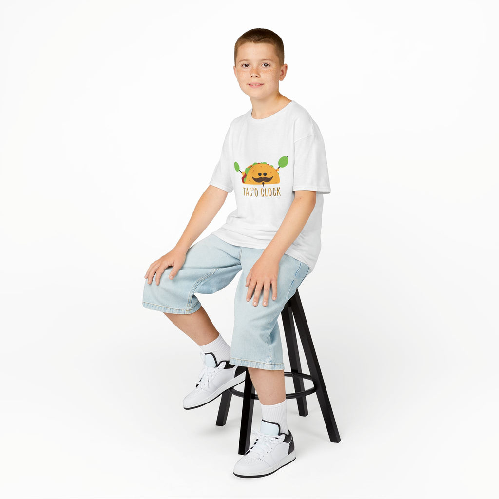 Kids Taco Shirt Taco Clock Funny Taco Shirt Cute Kids Graphic Tee Funny Food Shirt Kids Gift Taco Lover Shirt