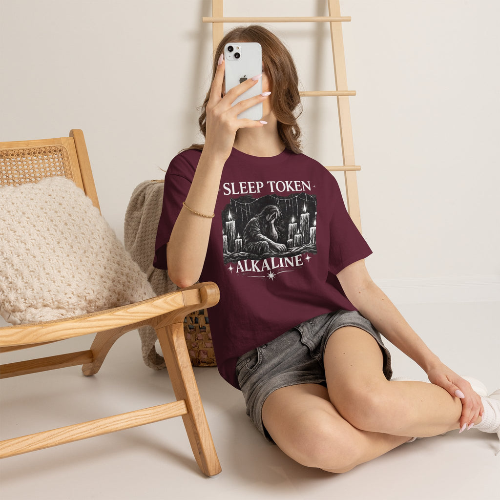 Sleep Token Alkaline Shirt Gothic Alternative Band Inspired Graphic Tee Unisex Heavy Cotton T Shirt Metal Music Fan Gift