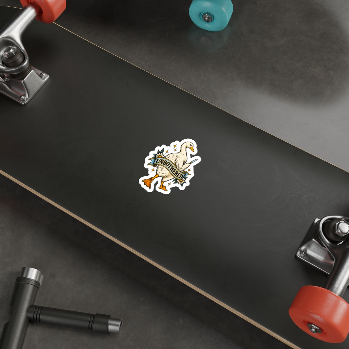Unbothered Goose Die-Cut Stickers | Vinyl Decal