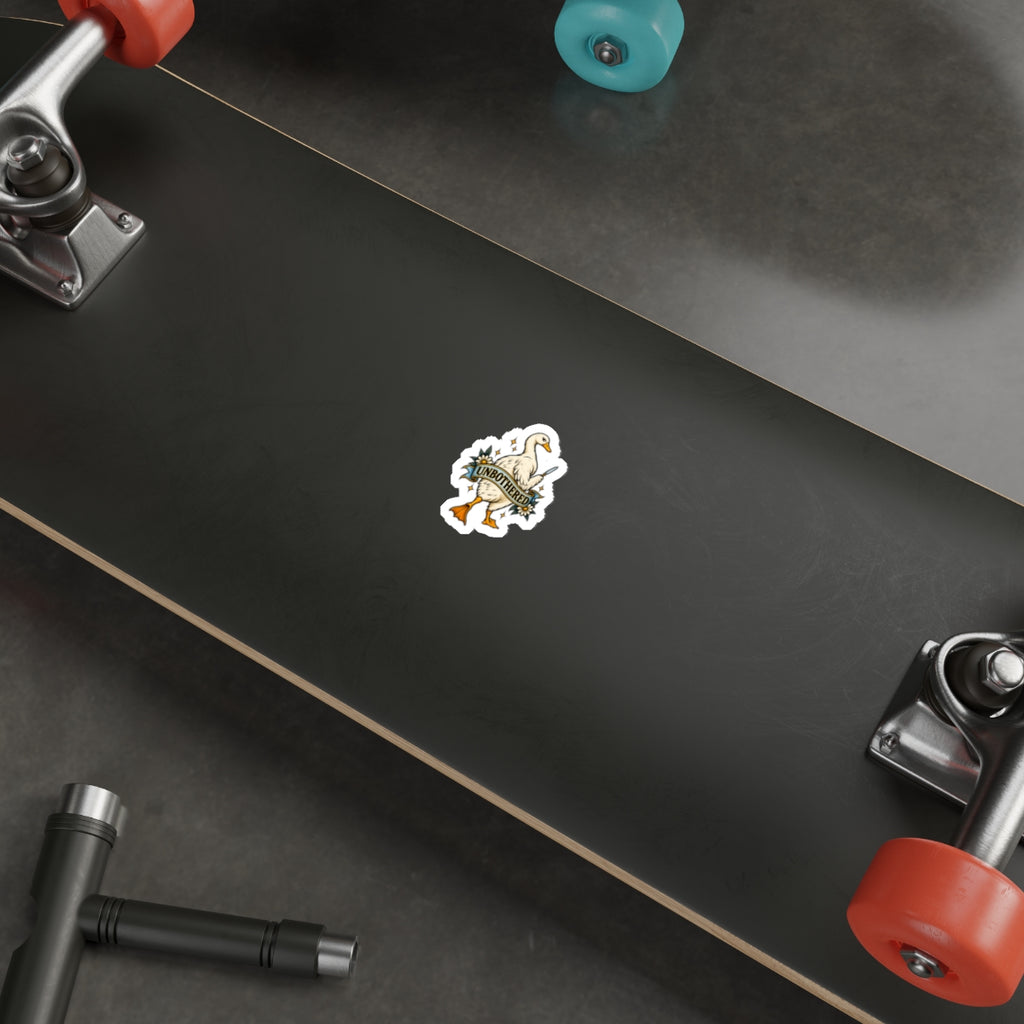 Unbothered Goose Die-Cut Stickers | Vinyl Decal