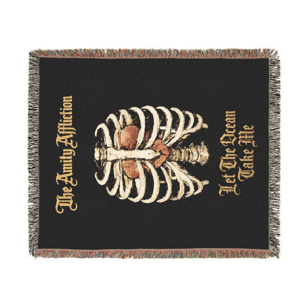 The Amity Affliction Blanket Let The Ocean Take Me Woven Throw Blanket Emo Aesthetic Gothic Room Decor Alternative Music Gift