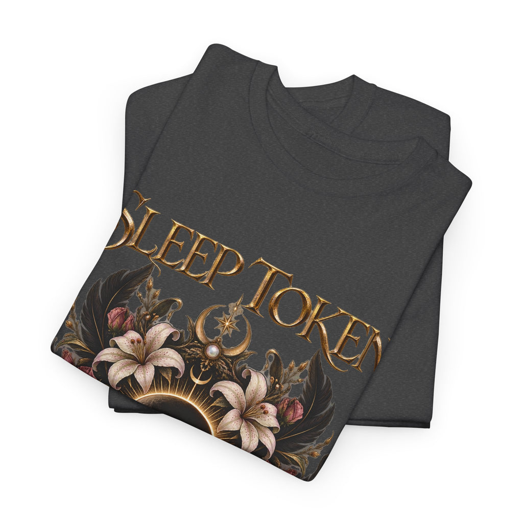 Sleep Token floral eclipse T-Shirt | band logo tee, gothic floral design